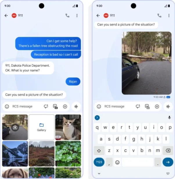 Google is partnering with RapidSOS to enable users to contact 911 through Rich Communication Services